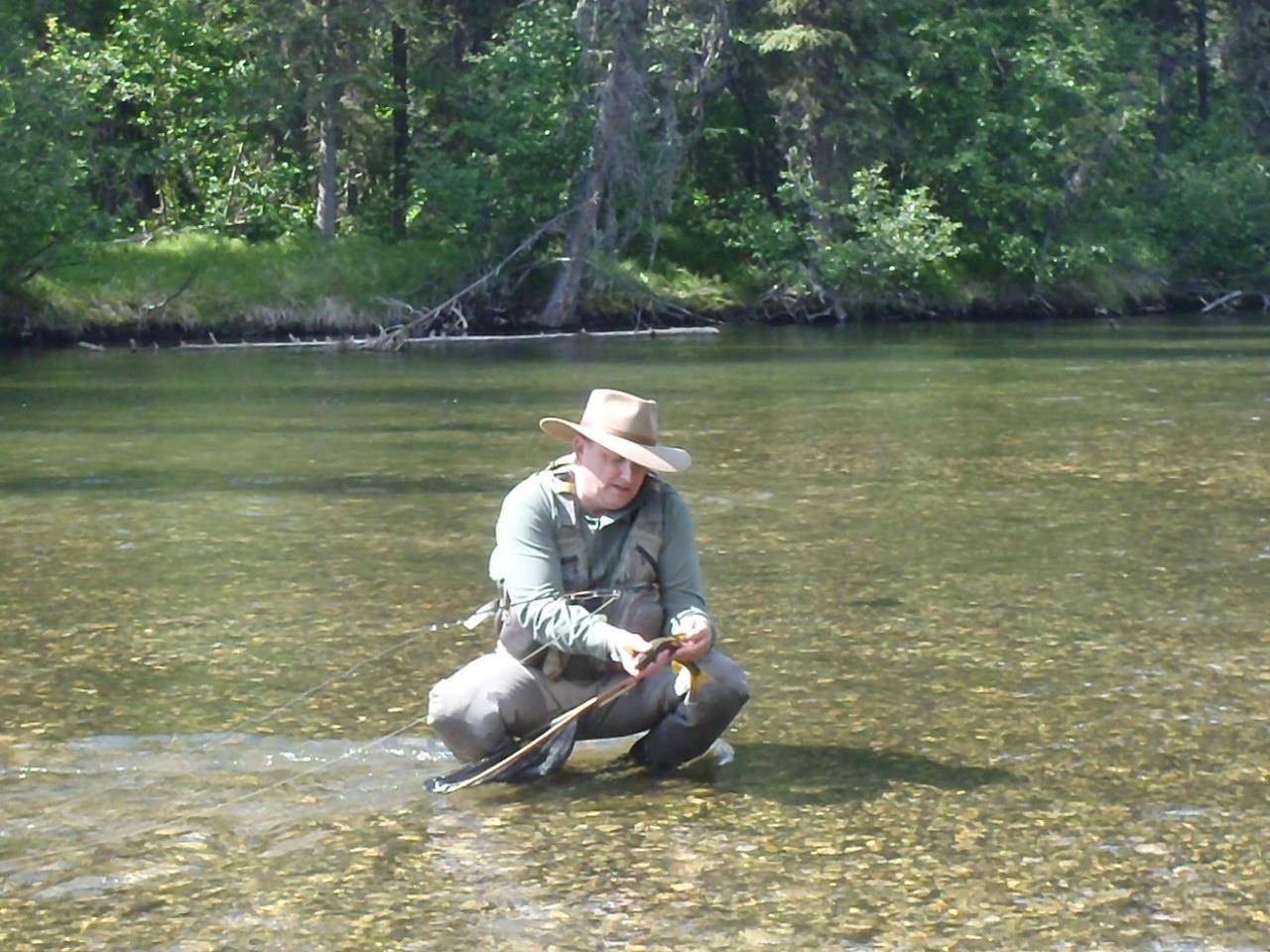 Fly Fishing for Arctic Grayling - Grizzly Creek Lodge